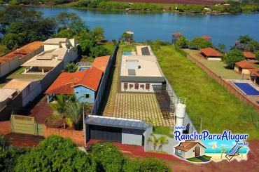 Rancho Recanto das Palmeiras para Alugar em Miguelopolis - Vista Aérea do Rancho