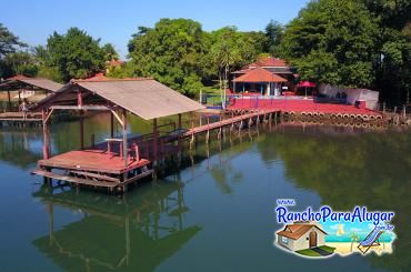 Rancho do Sossego para Alugar em Miguelopolis - Vista do Rio para o Píer