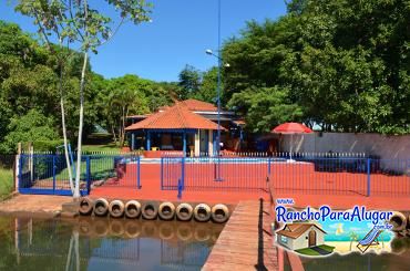 Rancho do Sossego para Alugar em Miguelopolis - Vista do Píer para o Rancho