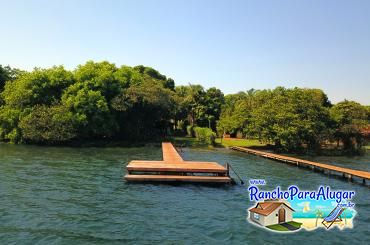 Rancho Kauan para Alugar em Miguelopolis - Vista do Rio para o Píer