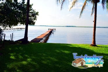 Rancho do Deoclides para Alugar em Miguelopolis - Vista do Quiosque para o Rio