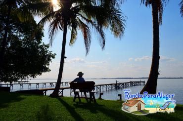 Rancho do Deoclides para Alugar em Miguelopolis - Vista do Quiosque para o Rio