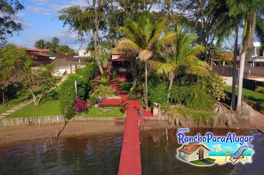 Rancho por do Sol da Marina para Alugar em Miguelopolis - Vista do Pier para o Rancho