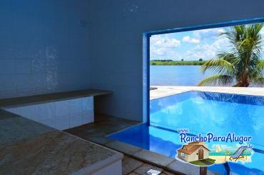 Rancho Imperivm para Alugar em Miguelopolis - Sauna com Saída para a Piscina
