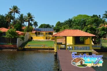 Rancho Castelo 1 para Alugar em Miguelopolis - Vista do Píer para o Rancho