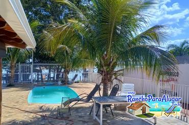 Rancho Angelina para Alugar em Miguelopolis - Vista da Varada para a Piscina