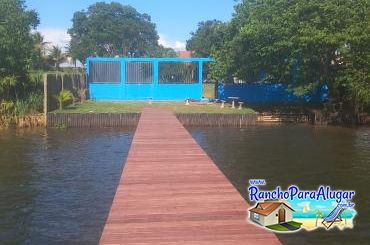 Rancho Vô Mário para Alugar em Miguelopolis - Vista do Píer para o Rancho