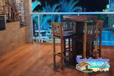 Rancho Recanto Dorotheo para Alugar em Miguelopolis - Vista da Varada para a Piscina