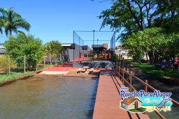 Rancho Gold para Alugar em Miguelopolis - Vista do Píer para o Rancho