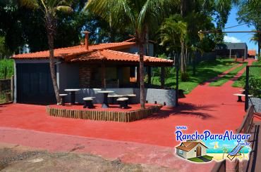 Rancho J.R para Alugar em Miguelopolis - Vista do Rio para o Rancho