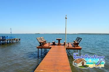 Rancho Bela Vista para Alugar em Miguelopolis - Píer com Deck