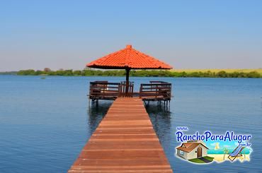 Rancho Oliveira para Alugar em Miguelopolis - Pier com Quiosque