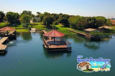 Rancho Oliveira para Alugar em Miguelopolis - Vista do Rio para o Píer